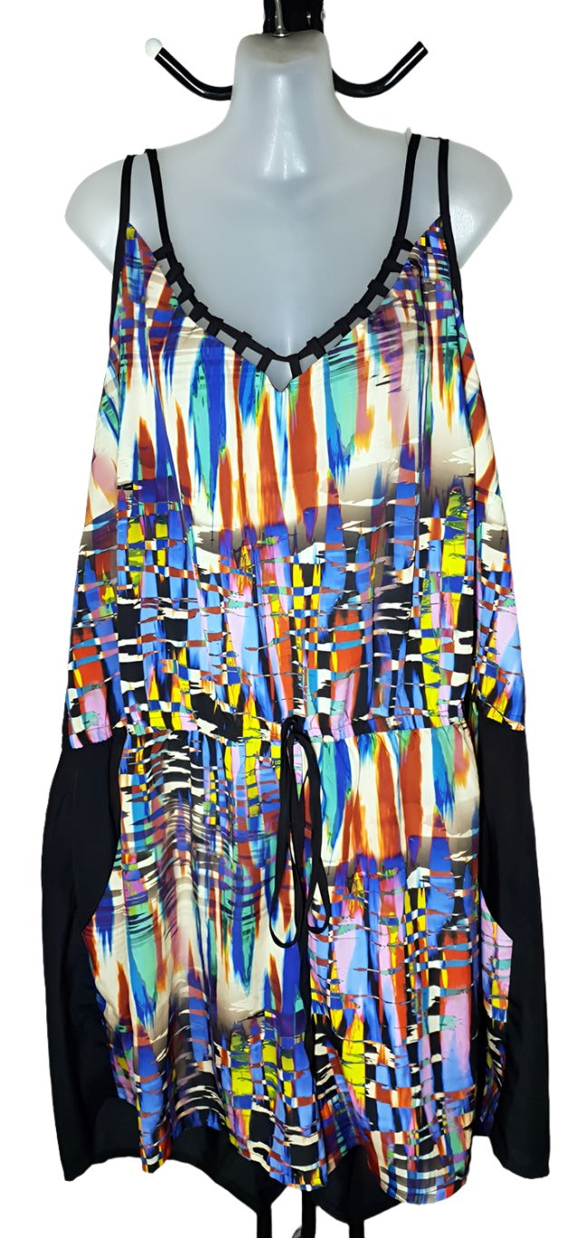 City Chic XXL - Strappy Playsuit With Pockets