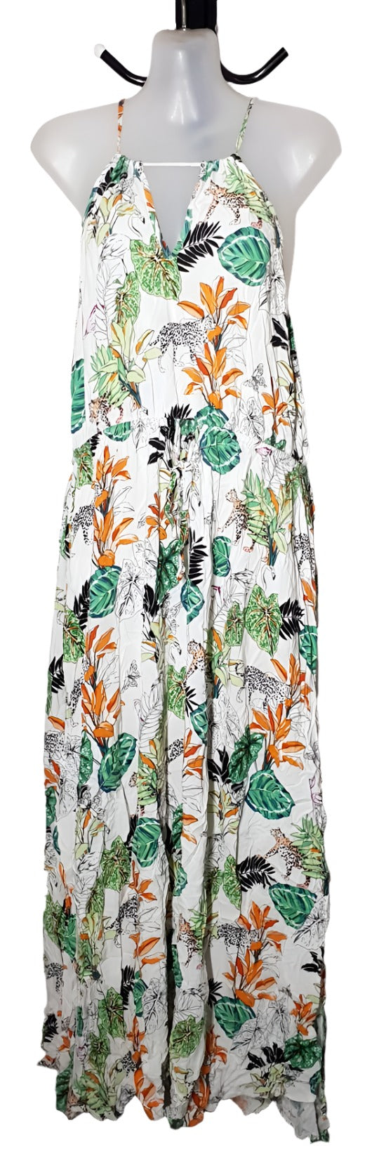 City Chic XS - Peekaboo Halter Maxi Dress