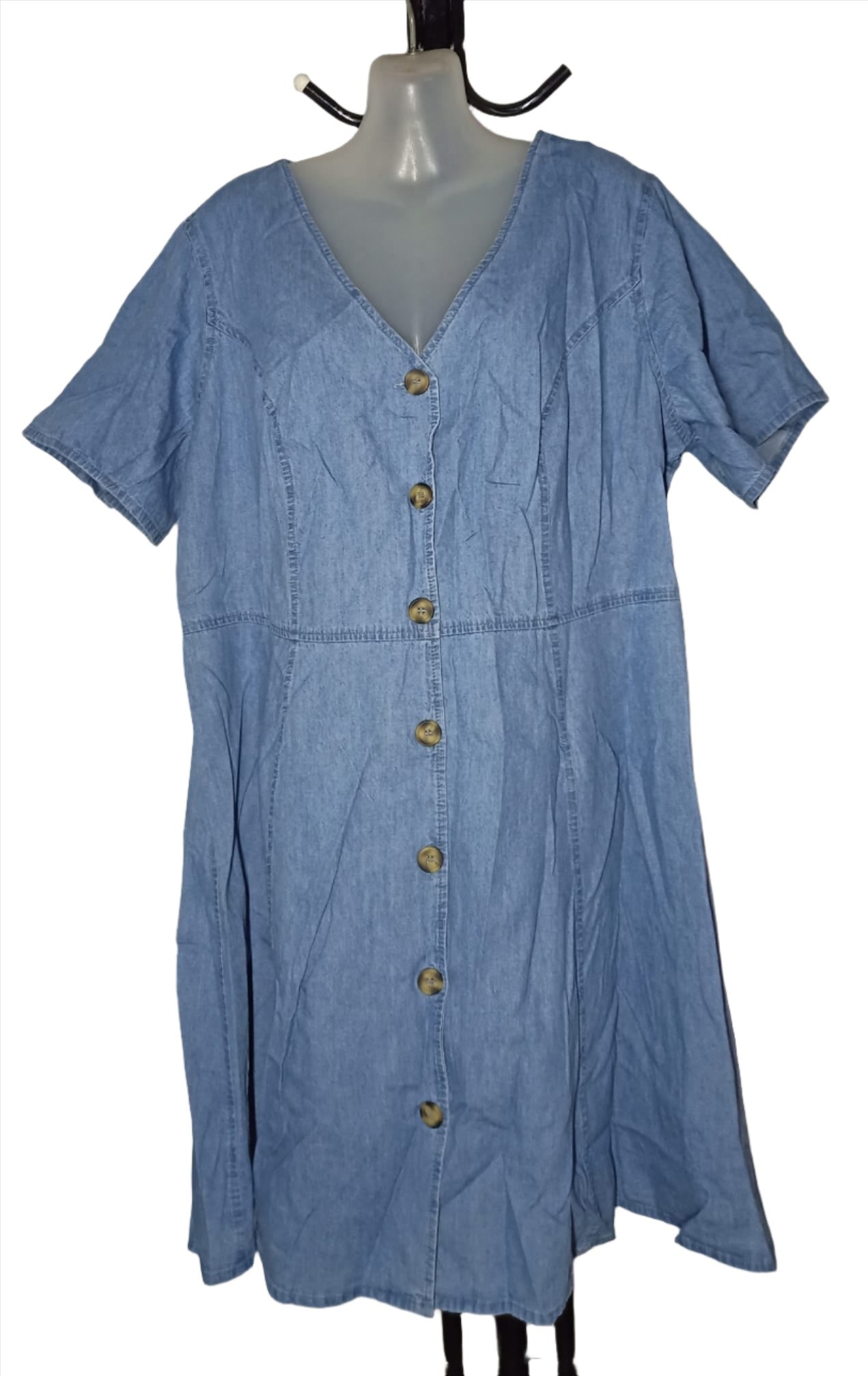City Chic Medium - Denim Look Dress