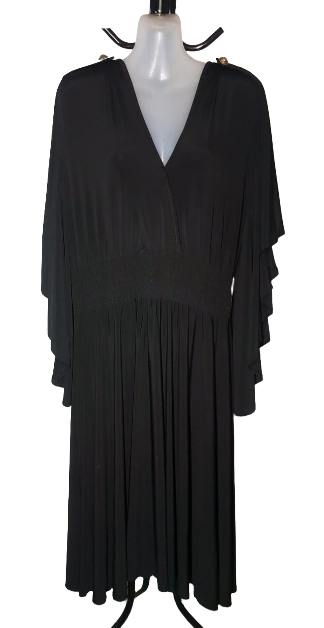 City Chic XL - Soft Stretchy Black Dress