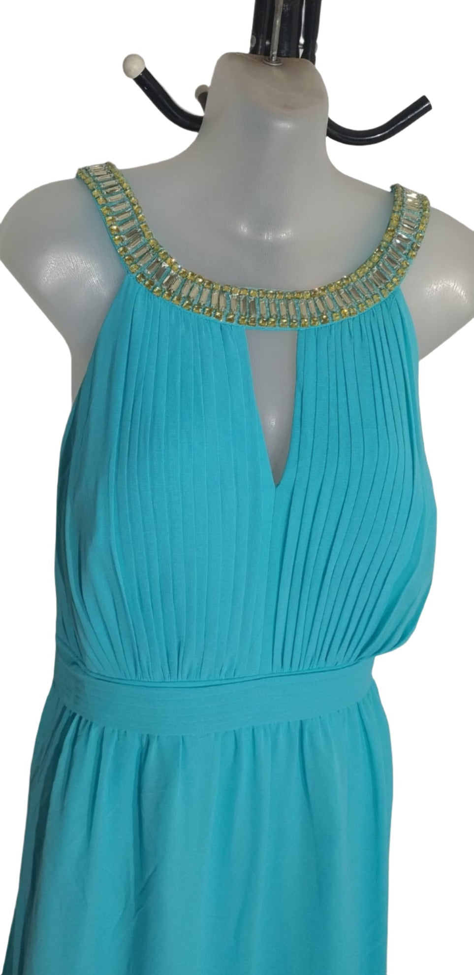 City Chic Small - Embellished Halter Neck Maxi Dress