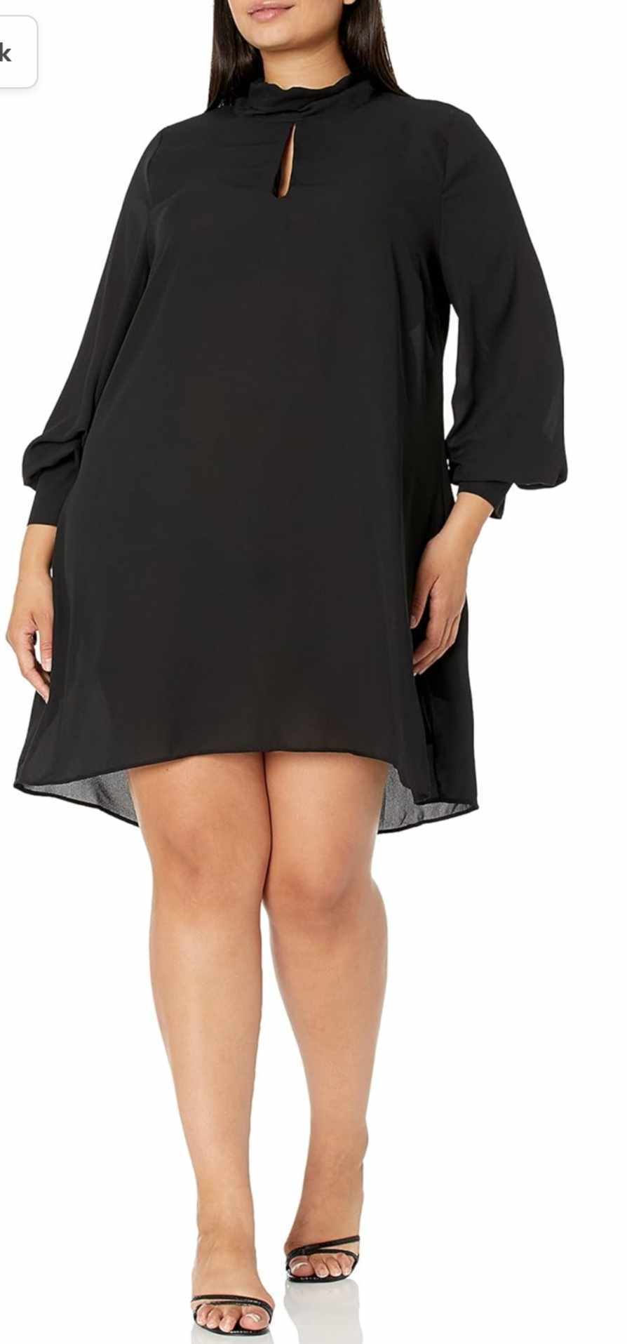 City Chic Medium - MAROON Peekaboo Chiffon Sleeved Dress