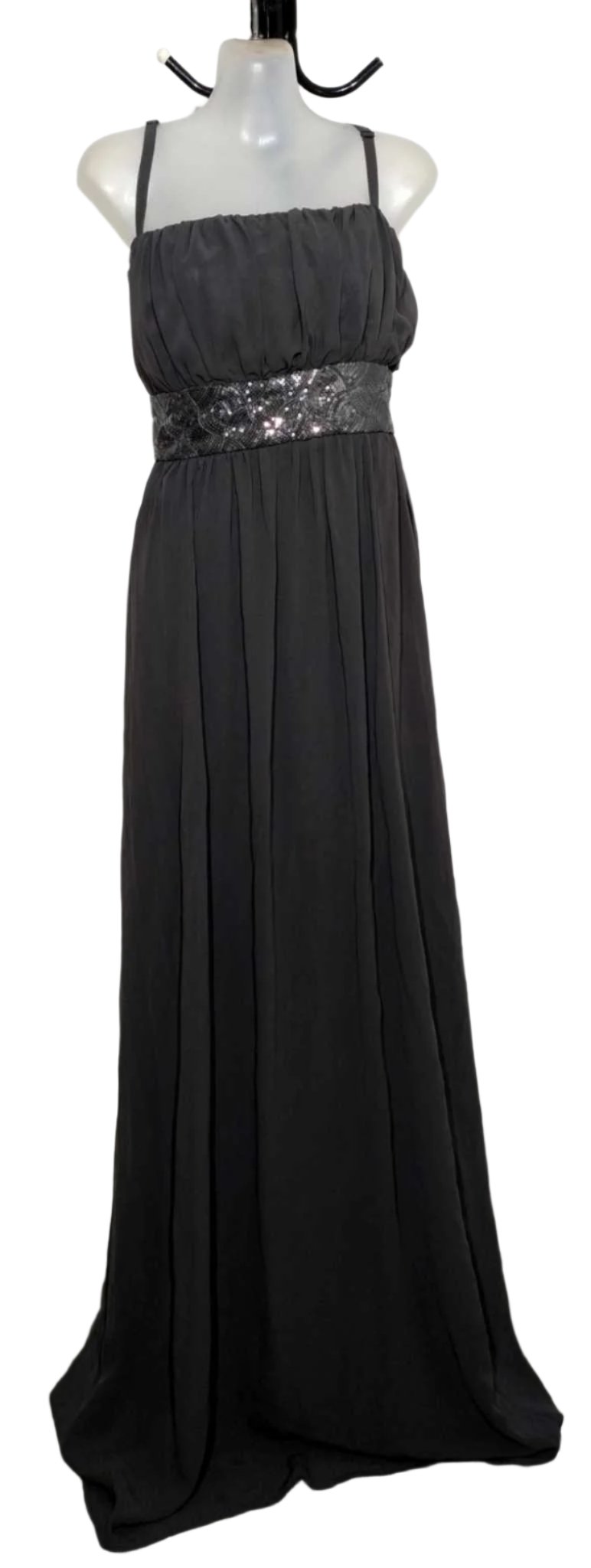 City Chic Large - Chiffon Maxi Dress With Embellished Waist - Brand New With Tags