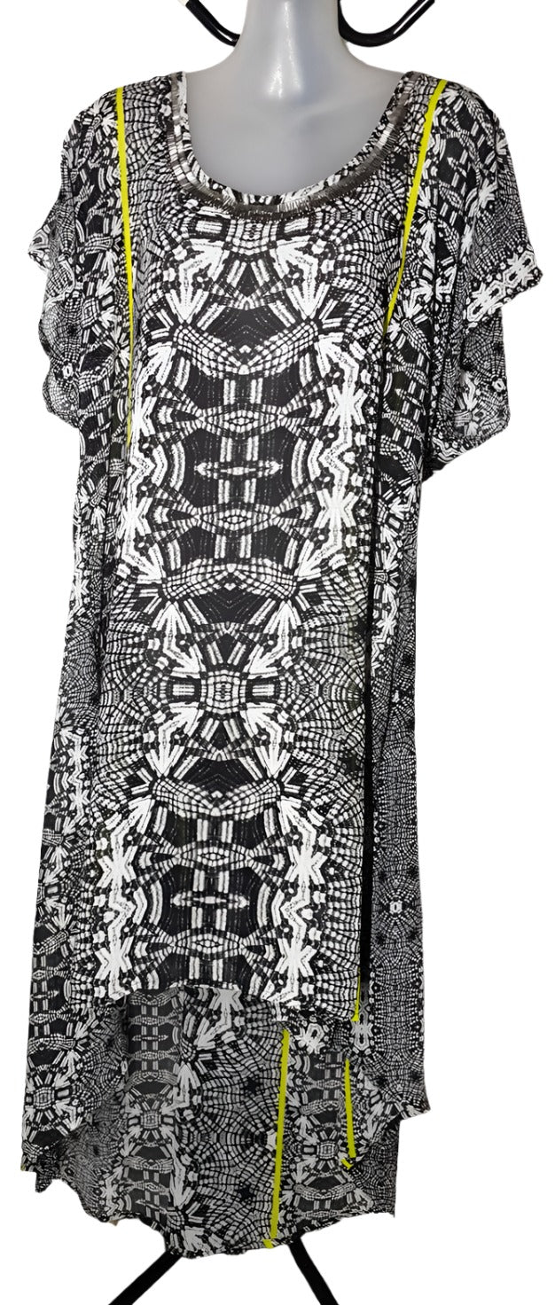 City Chic Large - Aztec Print Hi Lo Dress