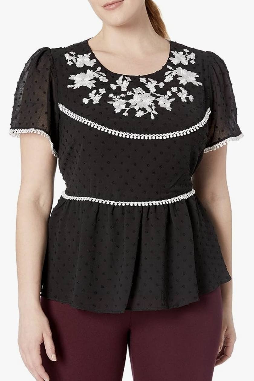 City Chic XS - Peplum Top