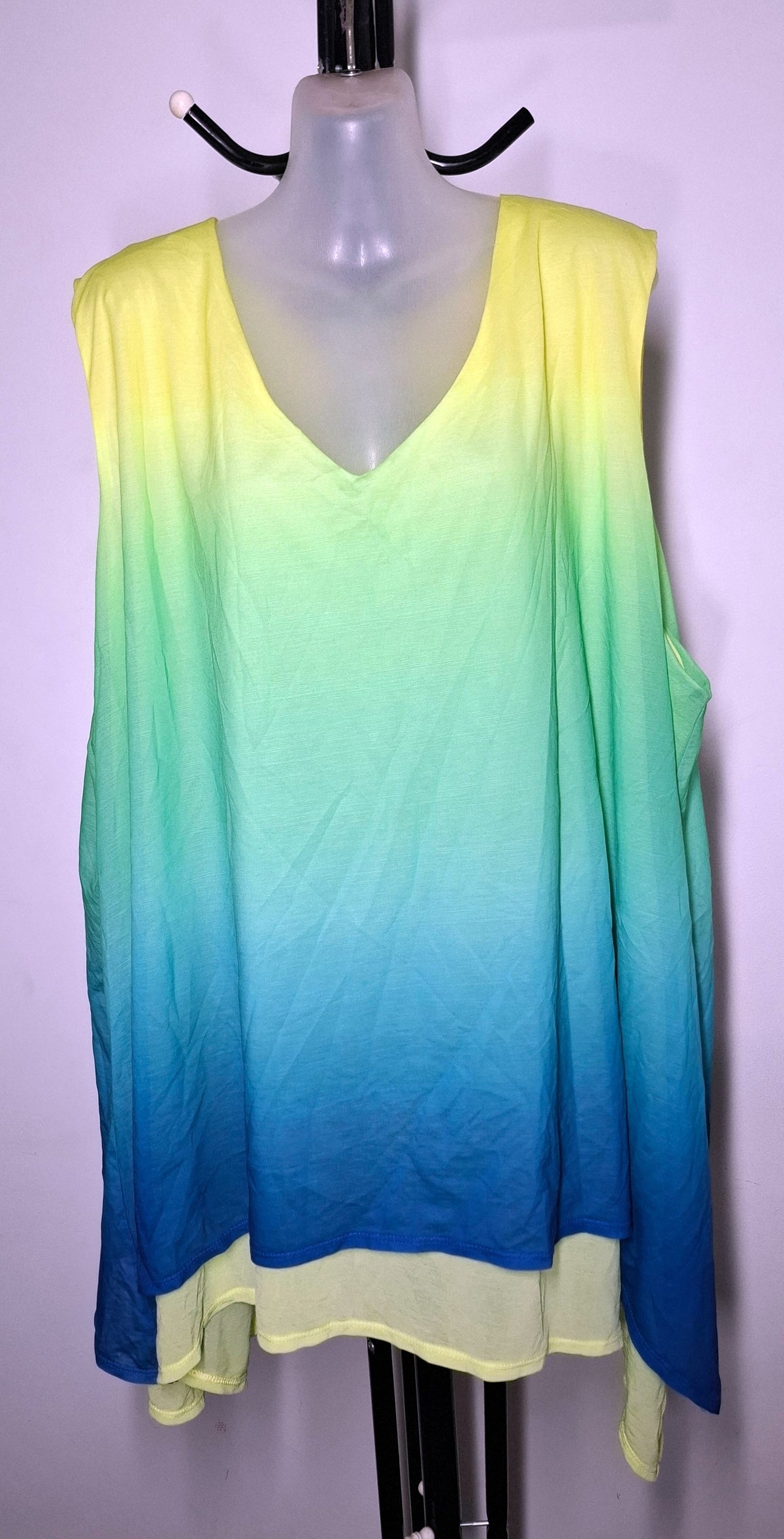 Size 26 - Yellow Green Blue Top