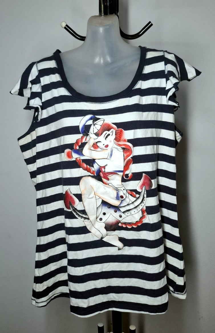 City Chic Medium - Sailor Stretchy T-Shirt