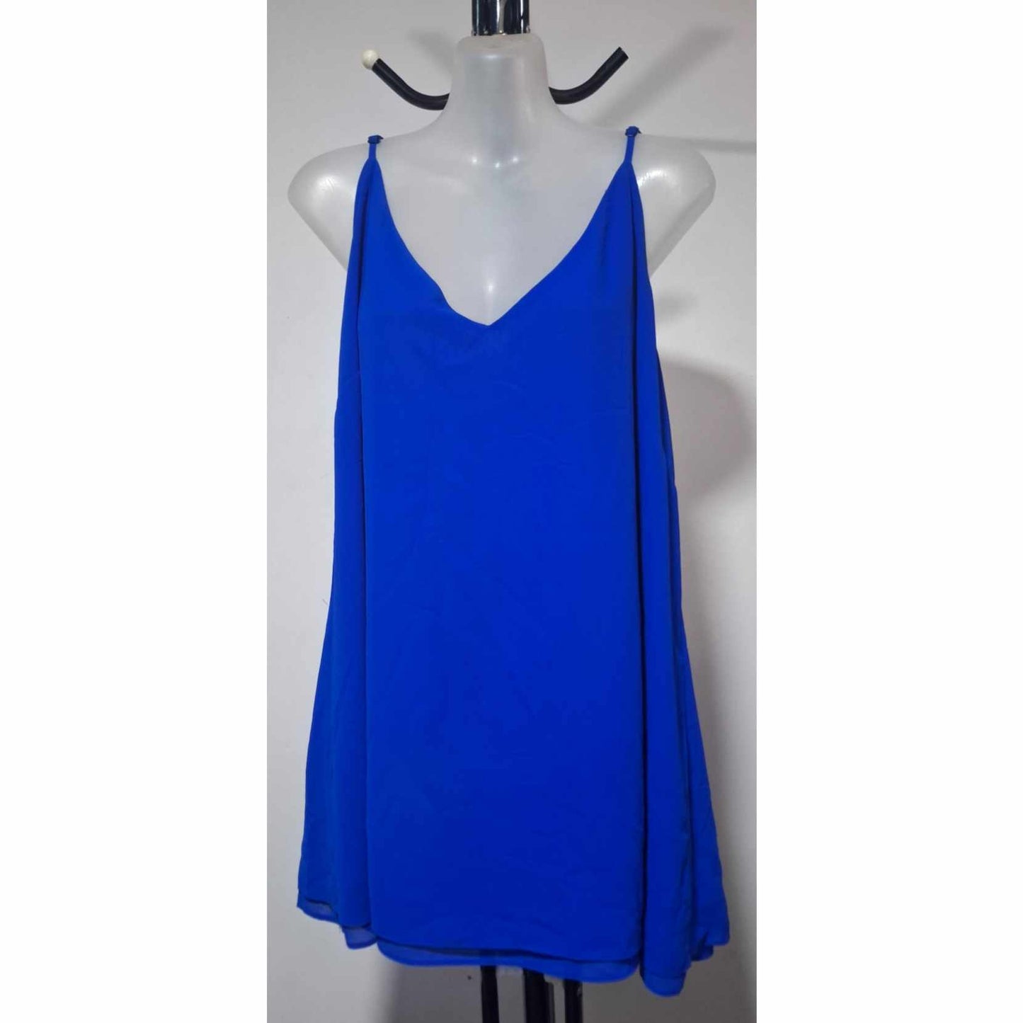 City Chic Large - Blue Top With Adjustable Straps