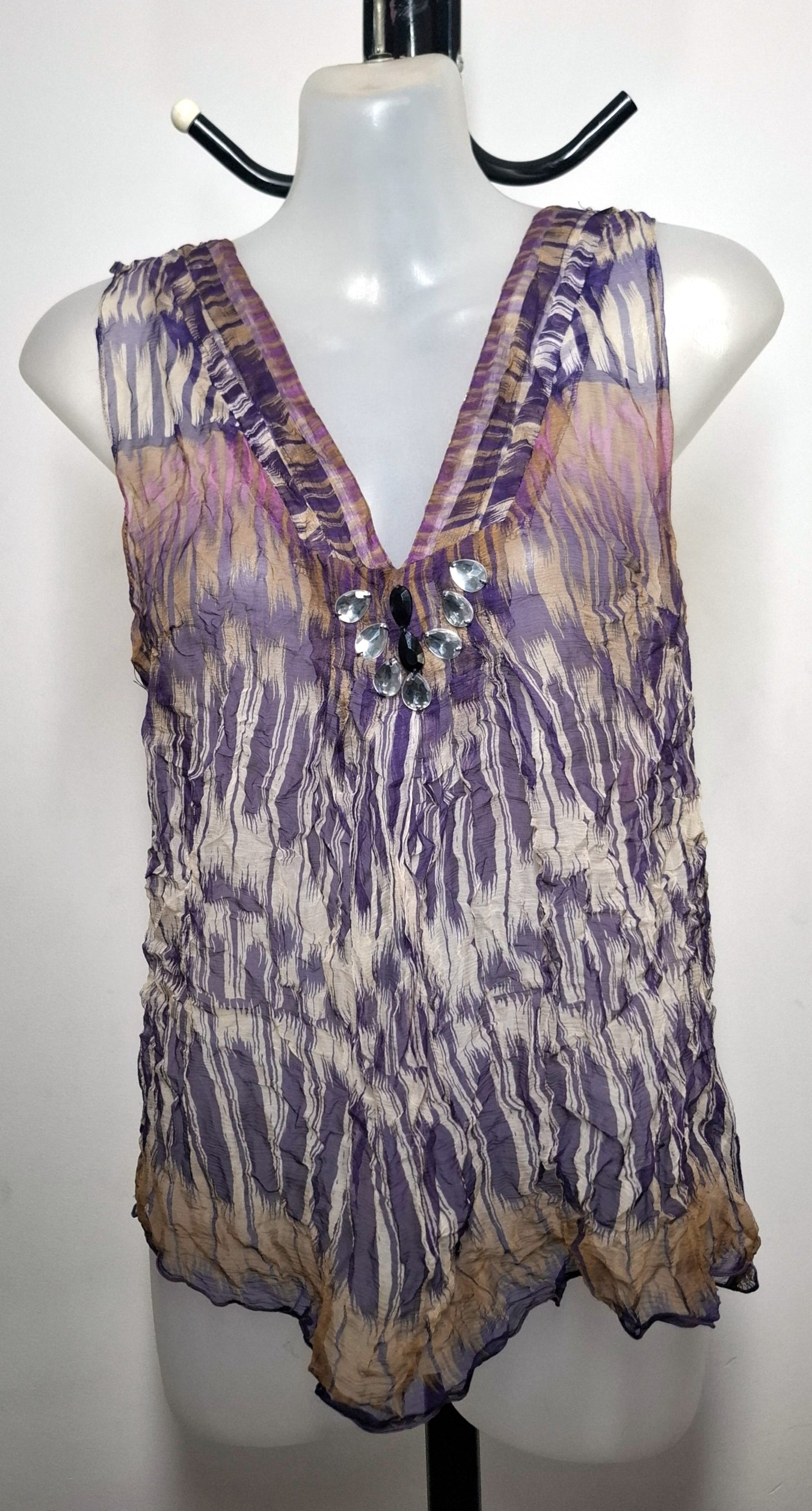 Size 10 - Purple Sheer Top