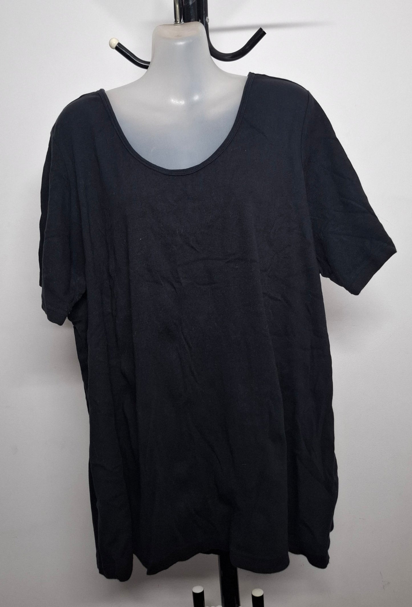 Size 26 - Basic Pure Cotton Black T Shirt