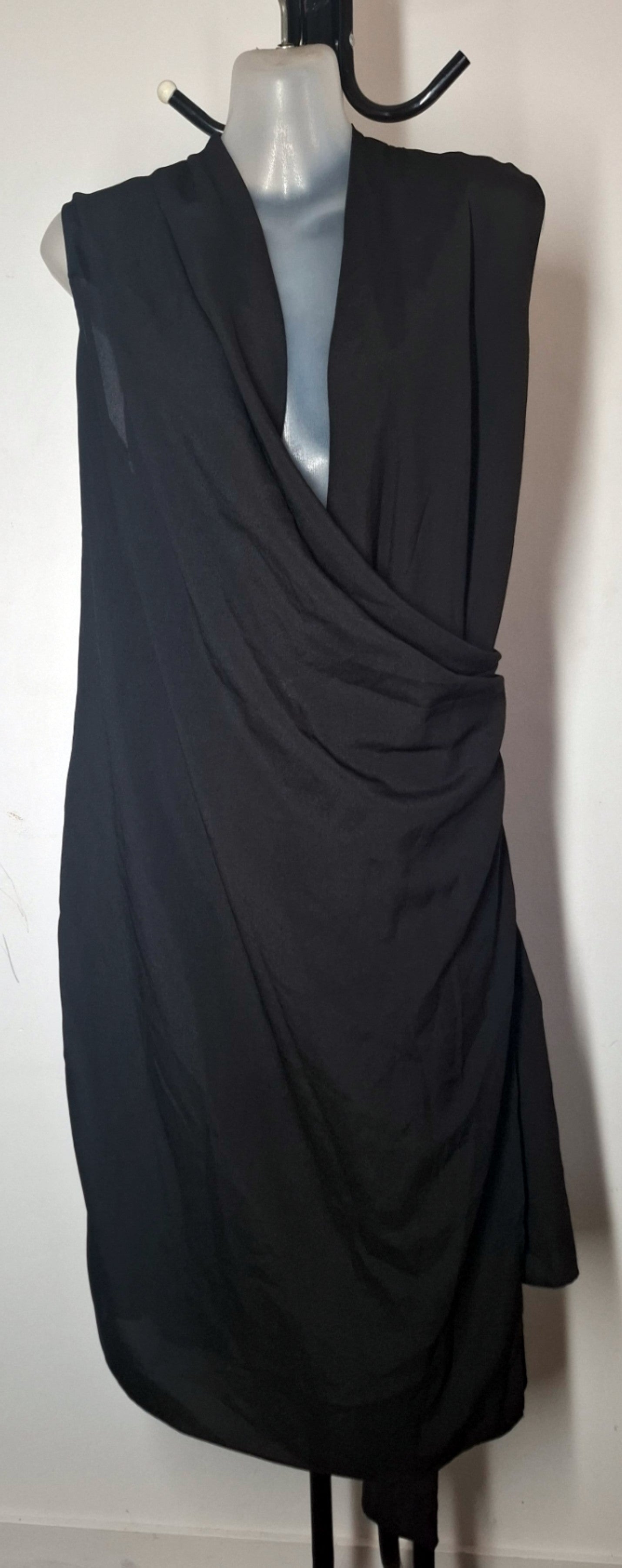 City Chic Large - Black Wrap Dress