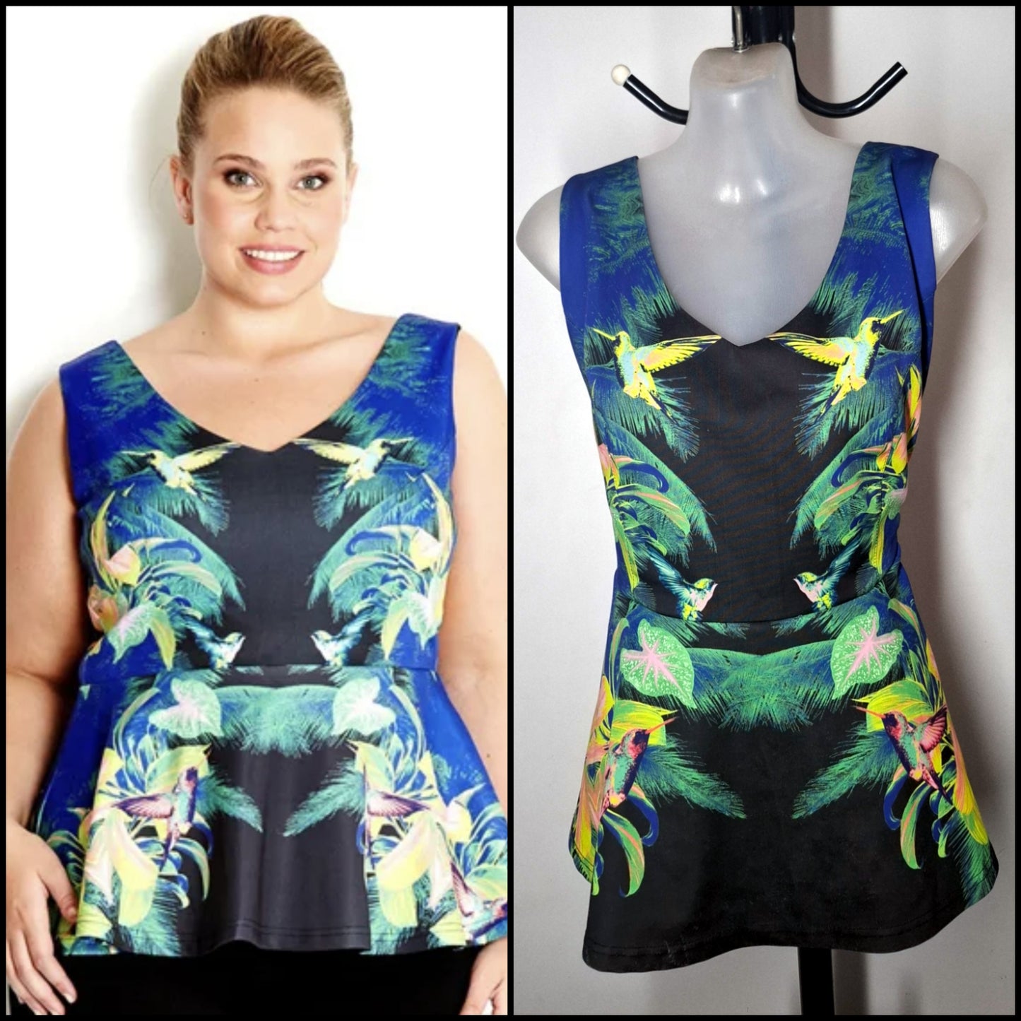 City Chic Small - Peplum Top
