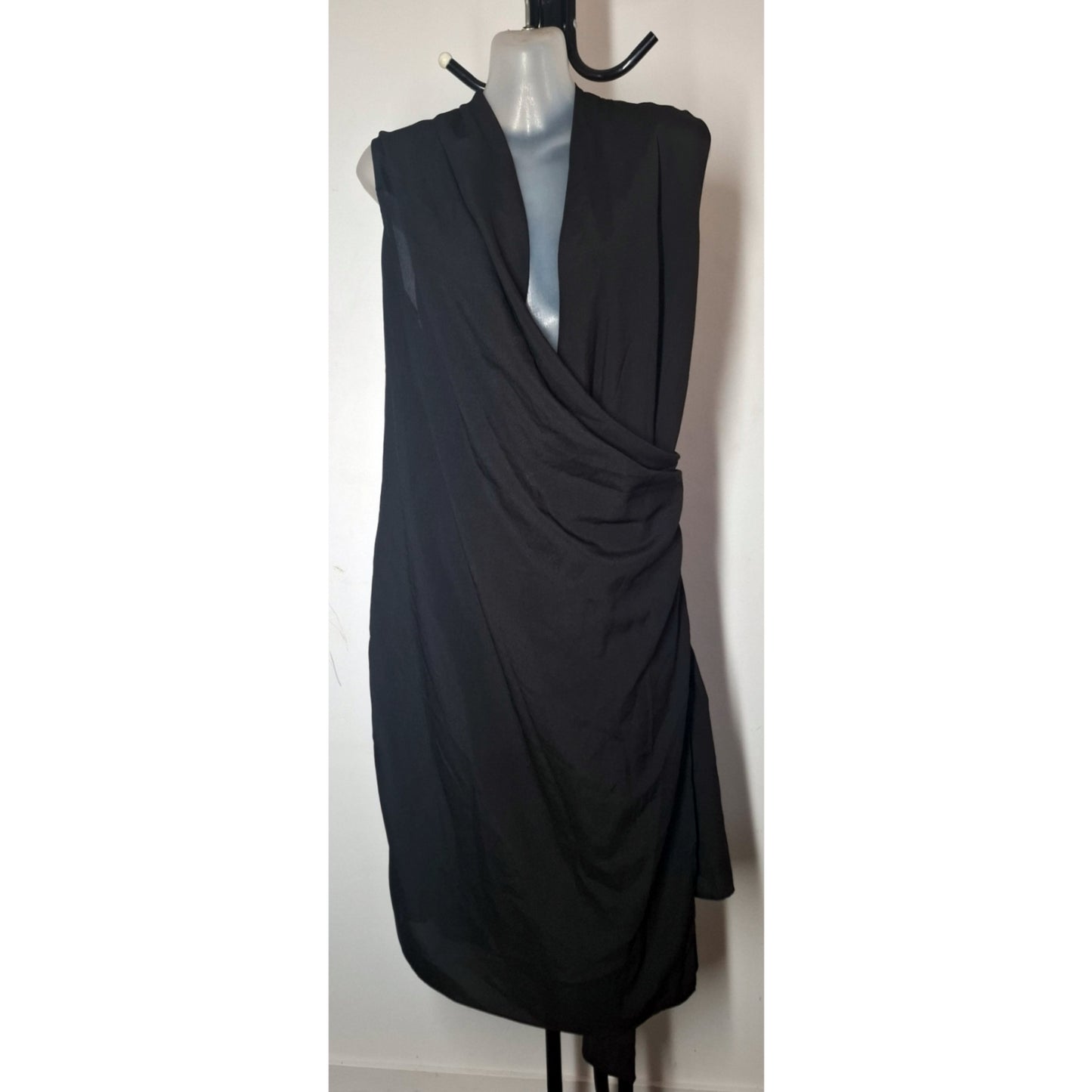 City Chic Large - Black Wrap Dress