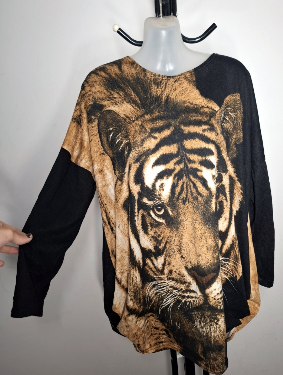 Size 14 - Tiger Sleeved Tunic Top Dress