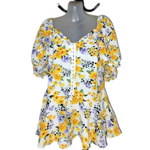 City Chic XS - Floral Peplum Top