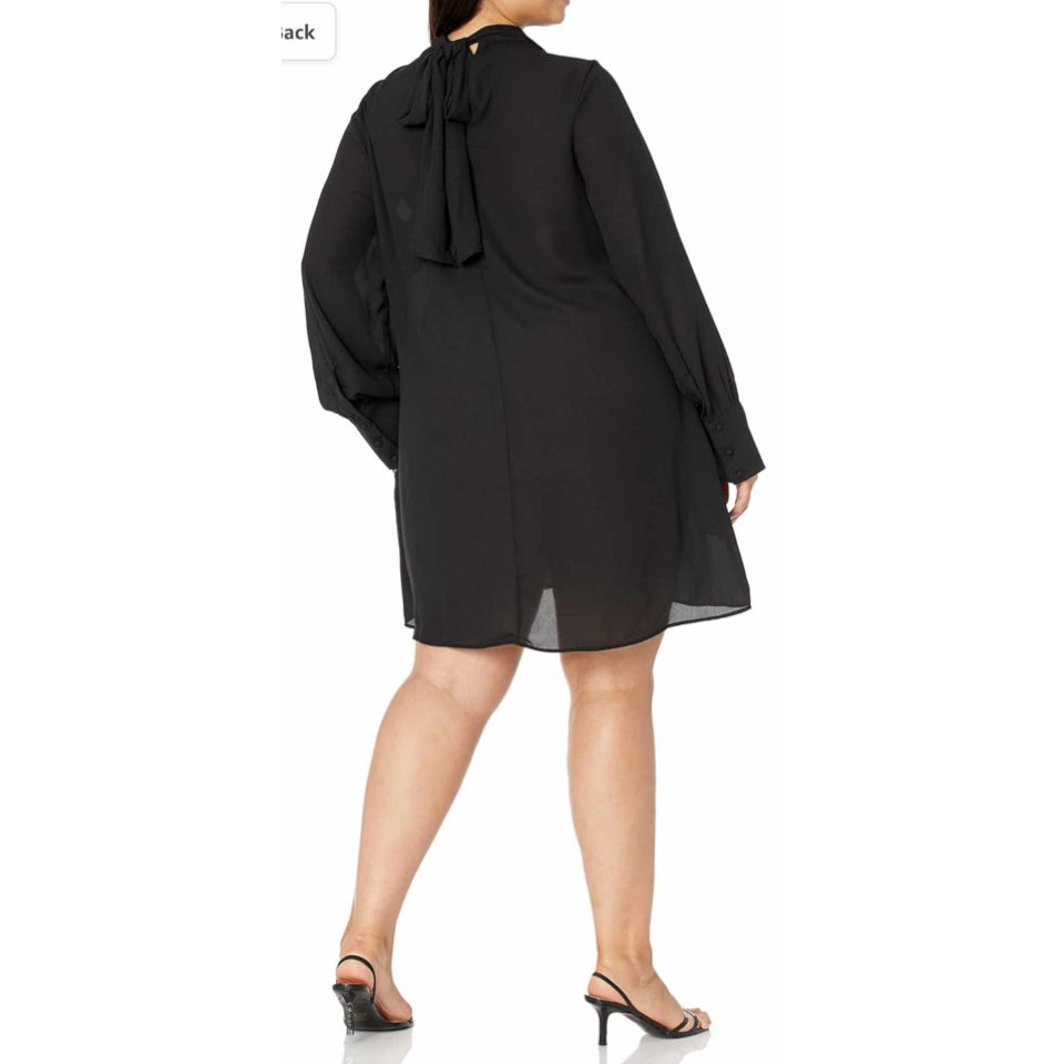 City Chic Medium - MAROON Peekaboo Chiffon Sleeved Dress
