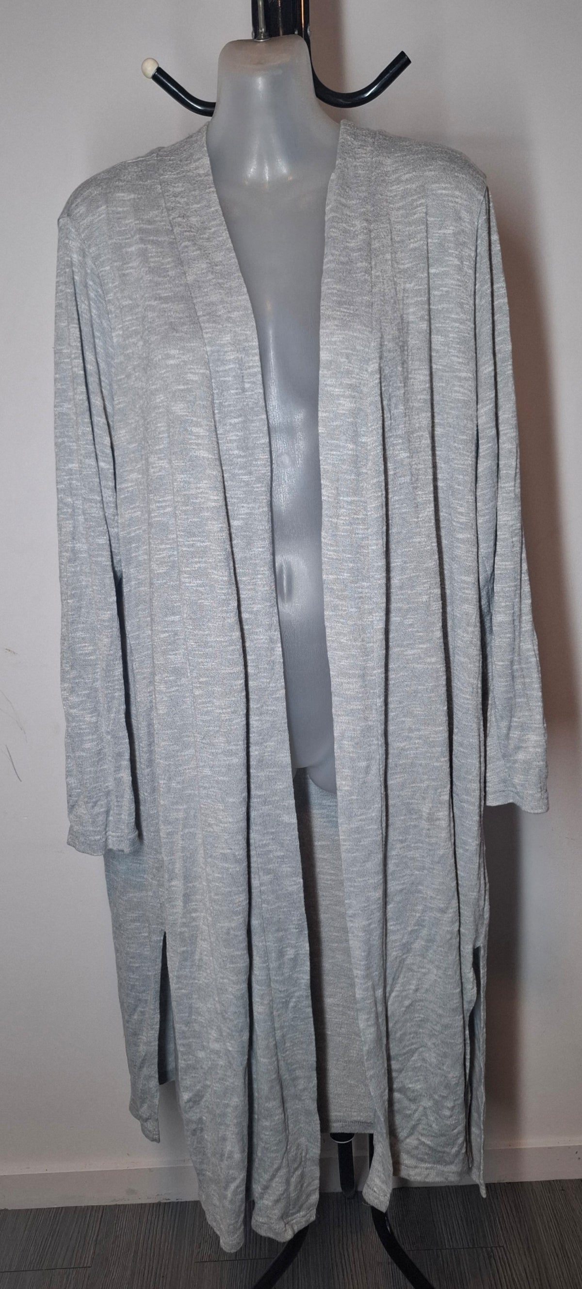 Size 20 - Gray Longline Cardigan