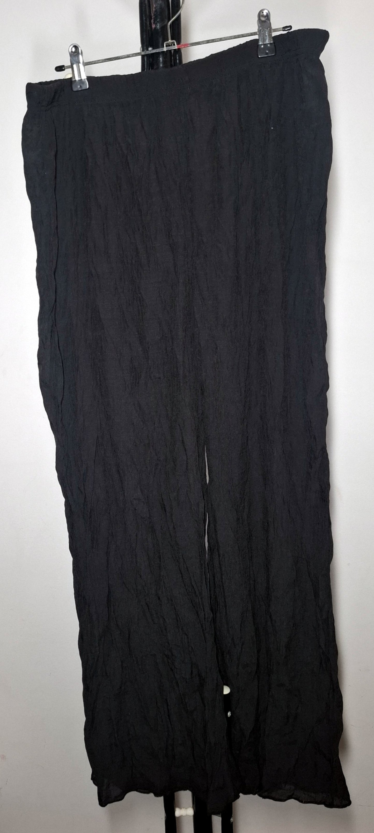 Size 16 - Black Elastic Waist Stretchy Pants