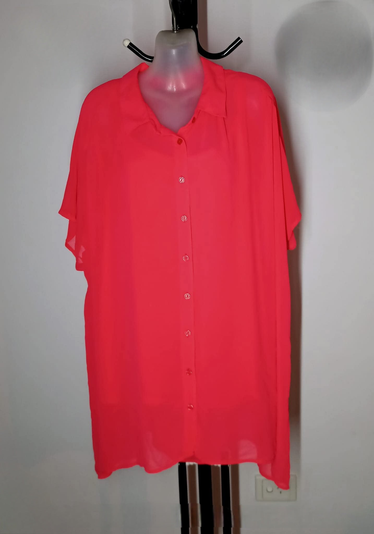 Size 22 - Sheer Button Up Top