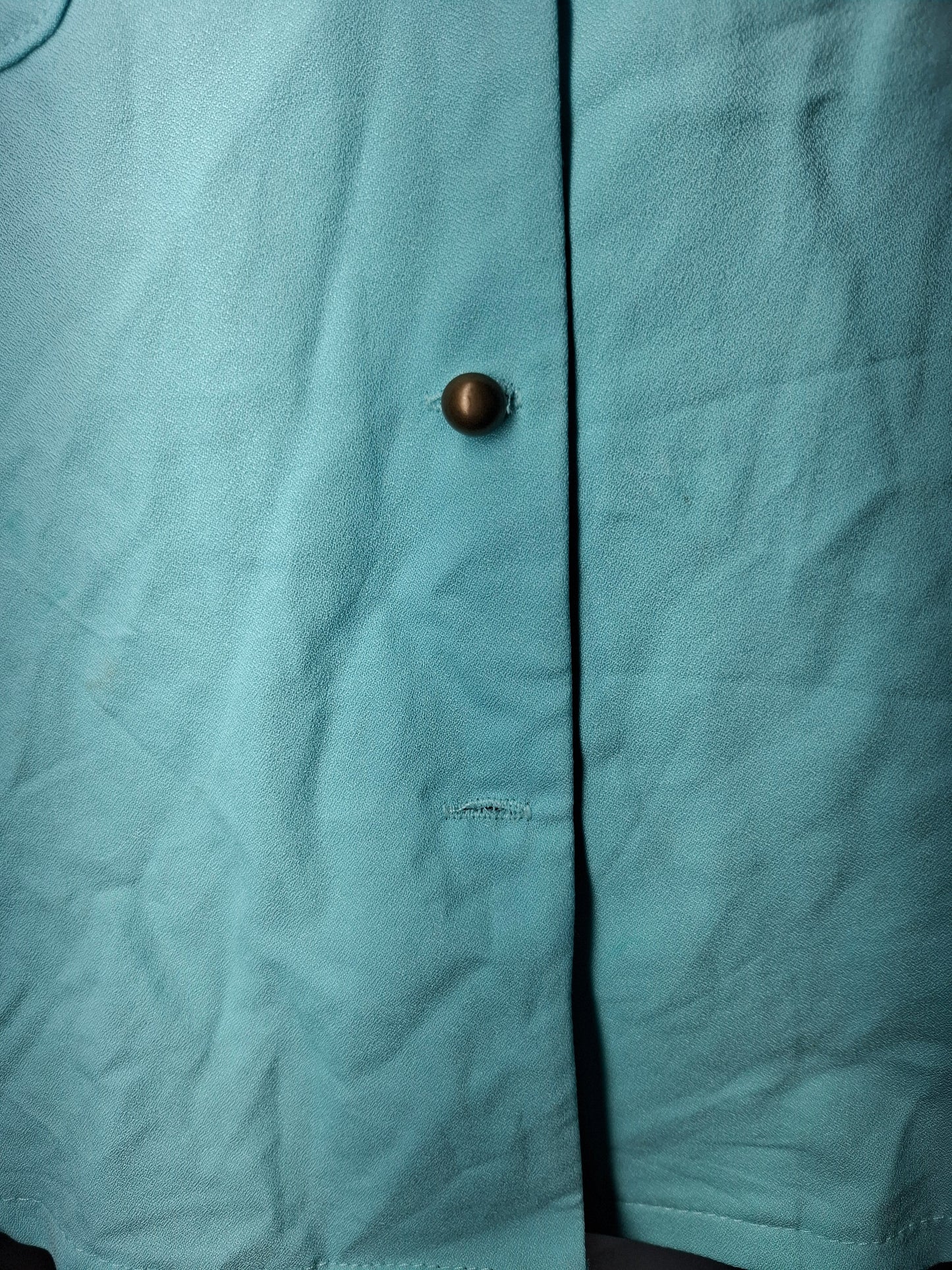 Size 10 - Mint Lace Back Button Up Top