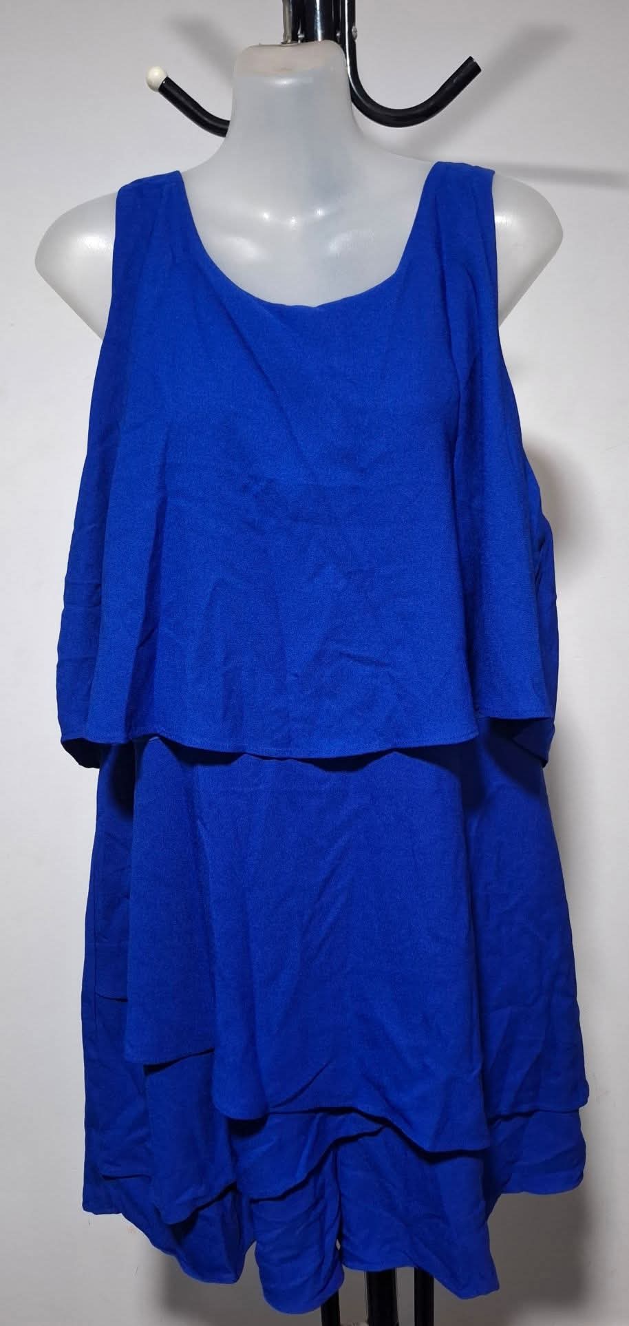 City Chic Medium - BLUE Playsuit Romper