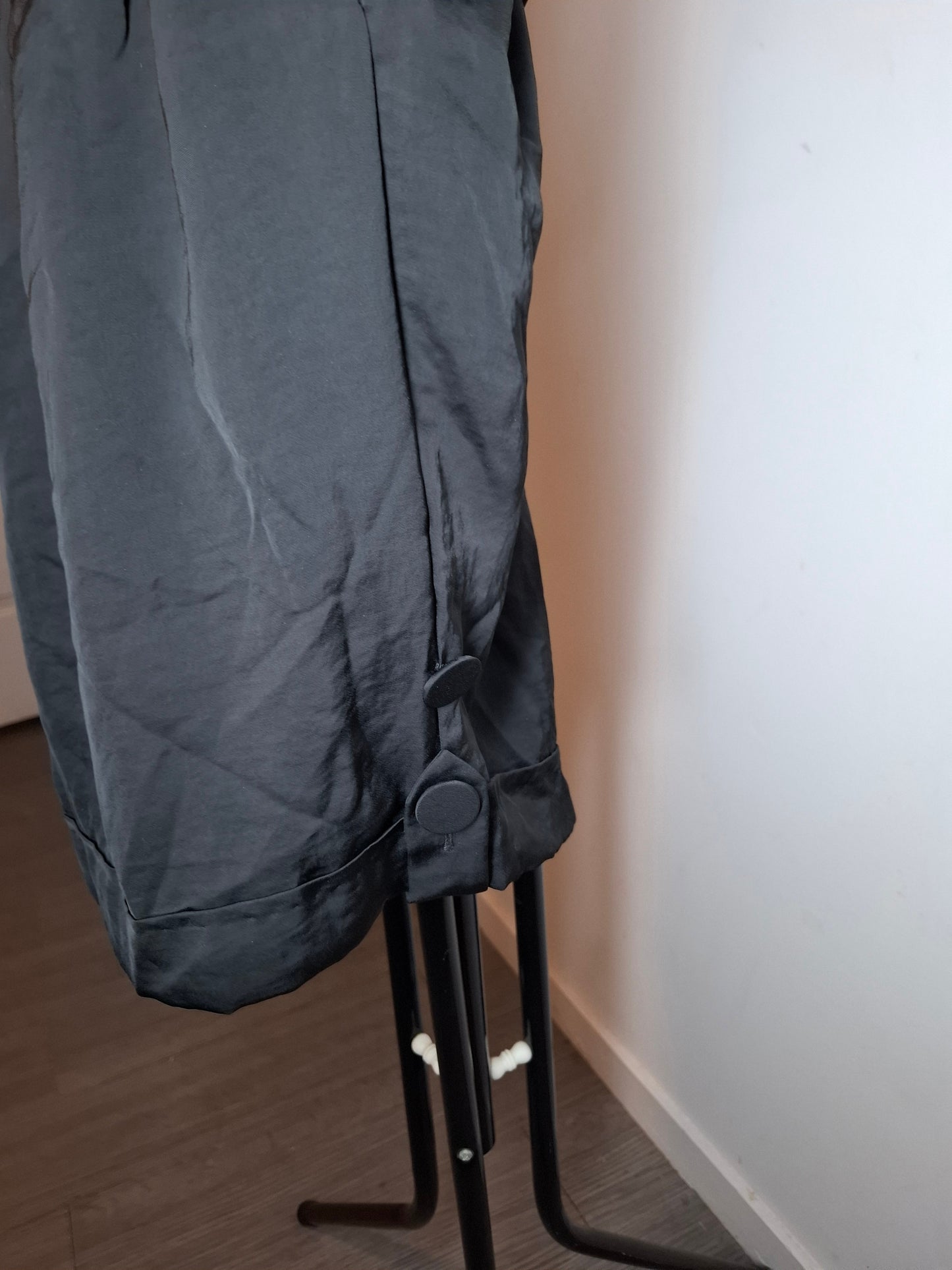 Size 8 - Black Halter Playsuit With Pockets