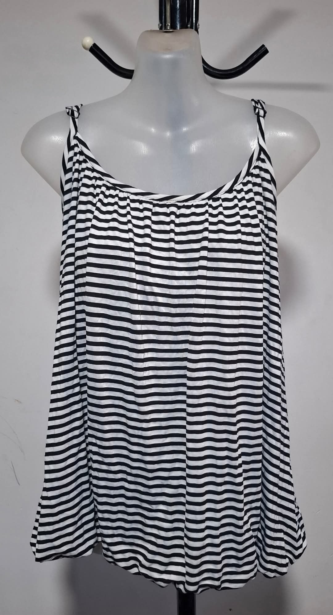 City Chic XL - Striped Bubble Hem Top