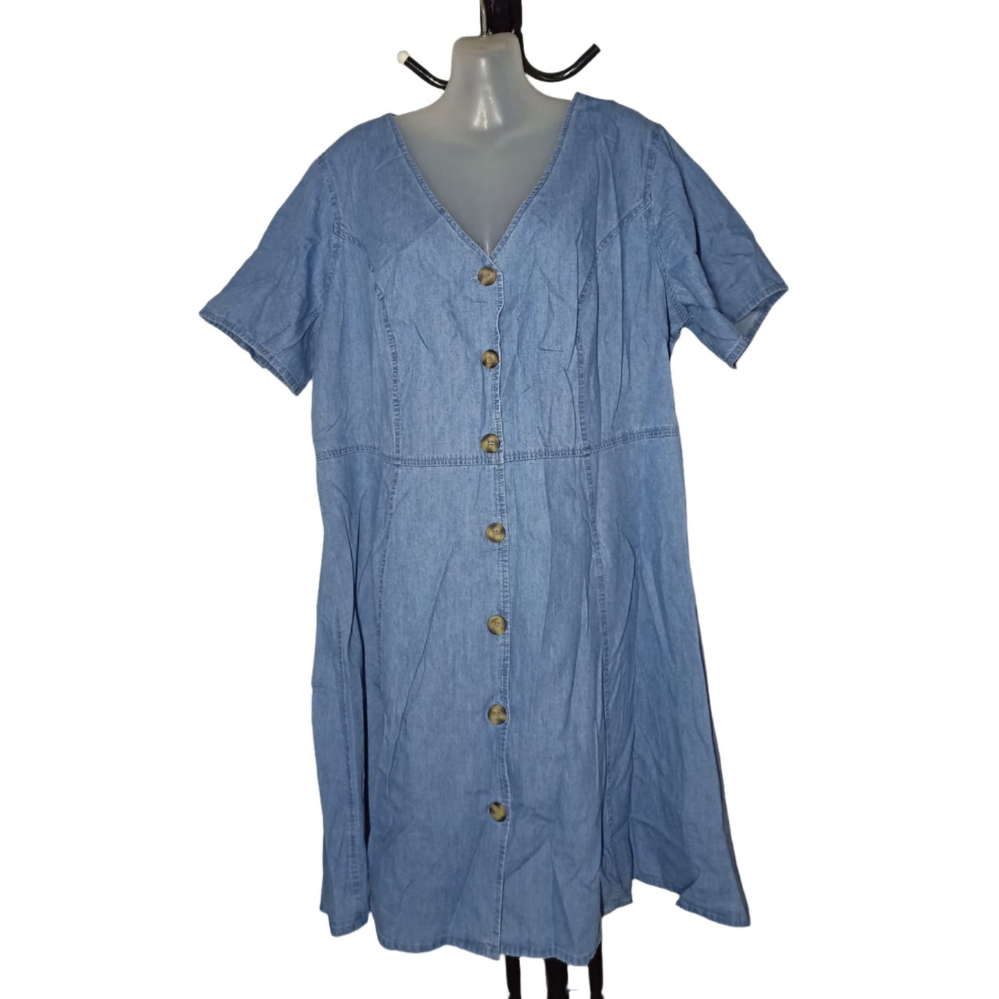 City Chic Medium - Denim Look Dress