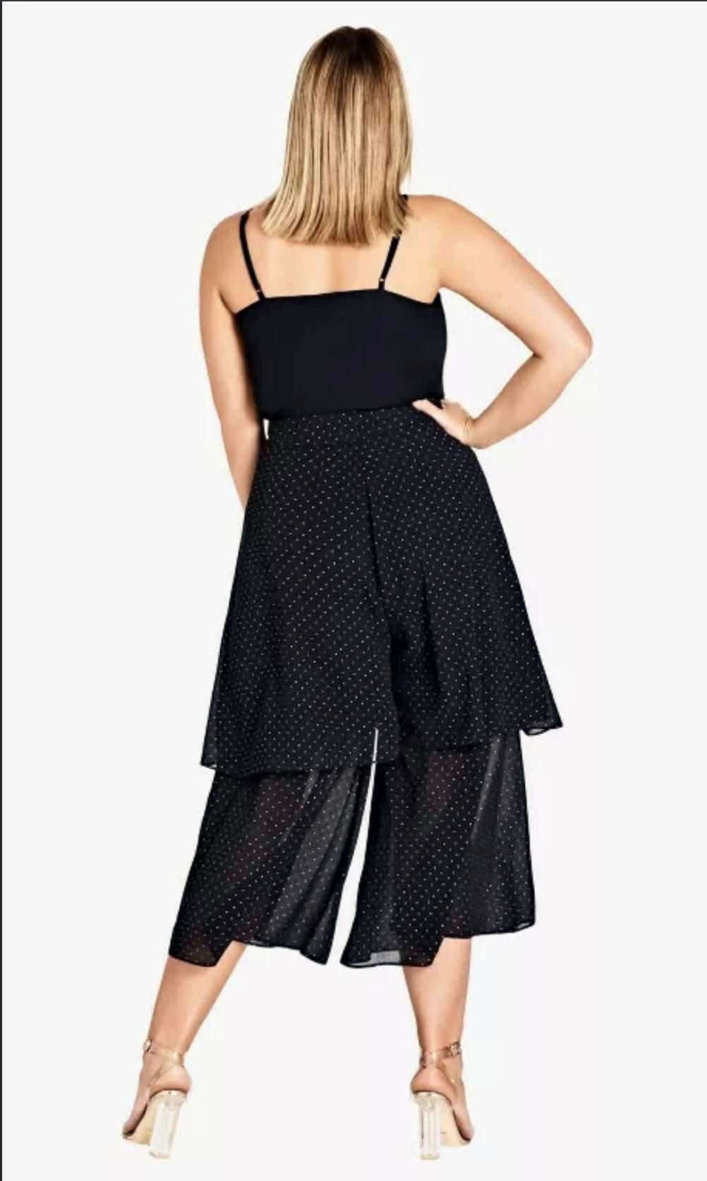 City Chic Medium - Black Skirt Pants