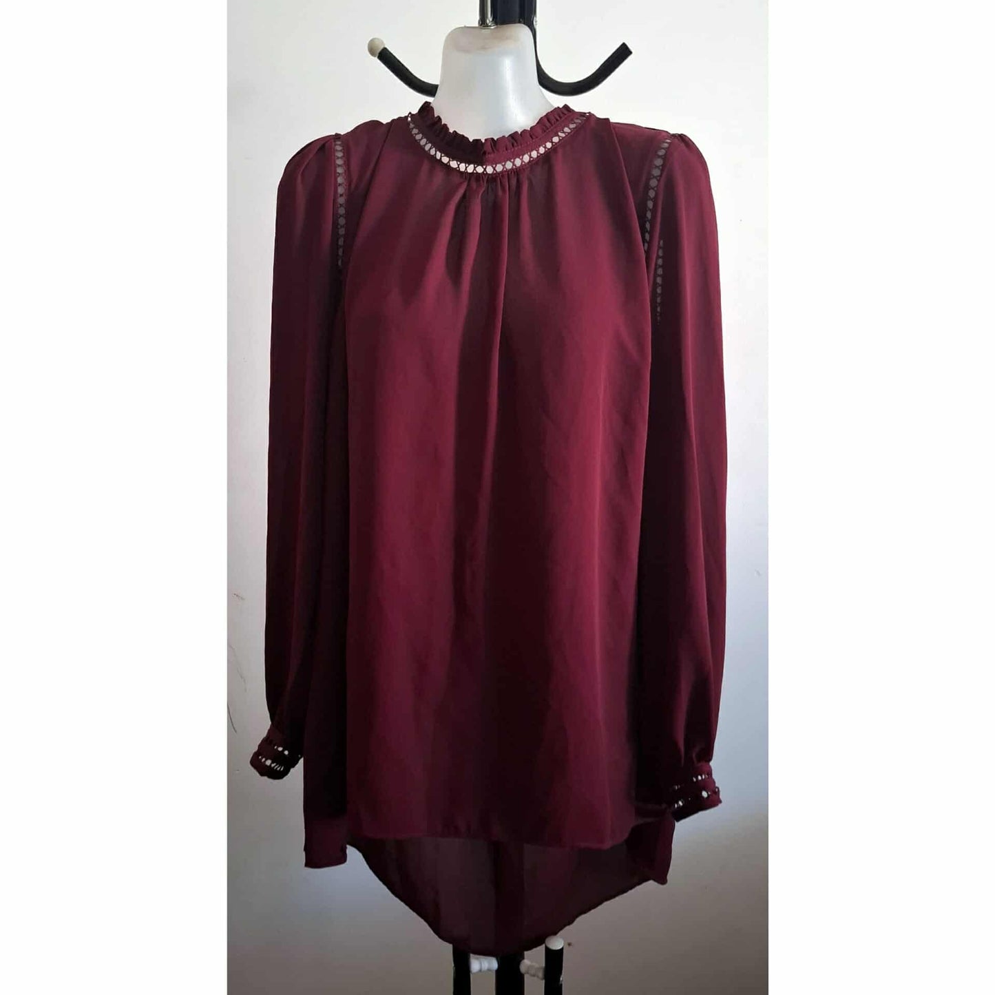 City Chic Small - Ox Blood Top