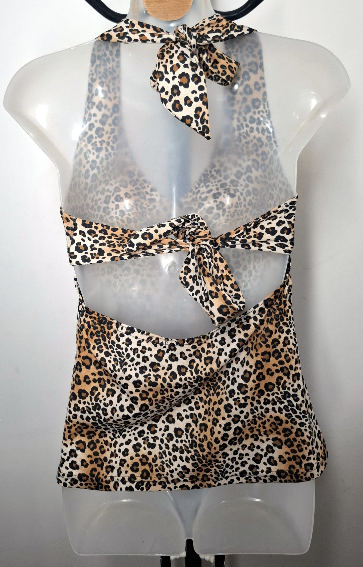 Size 10 - Leopard Print Halter Top