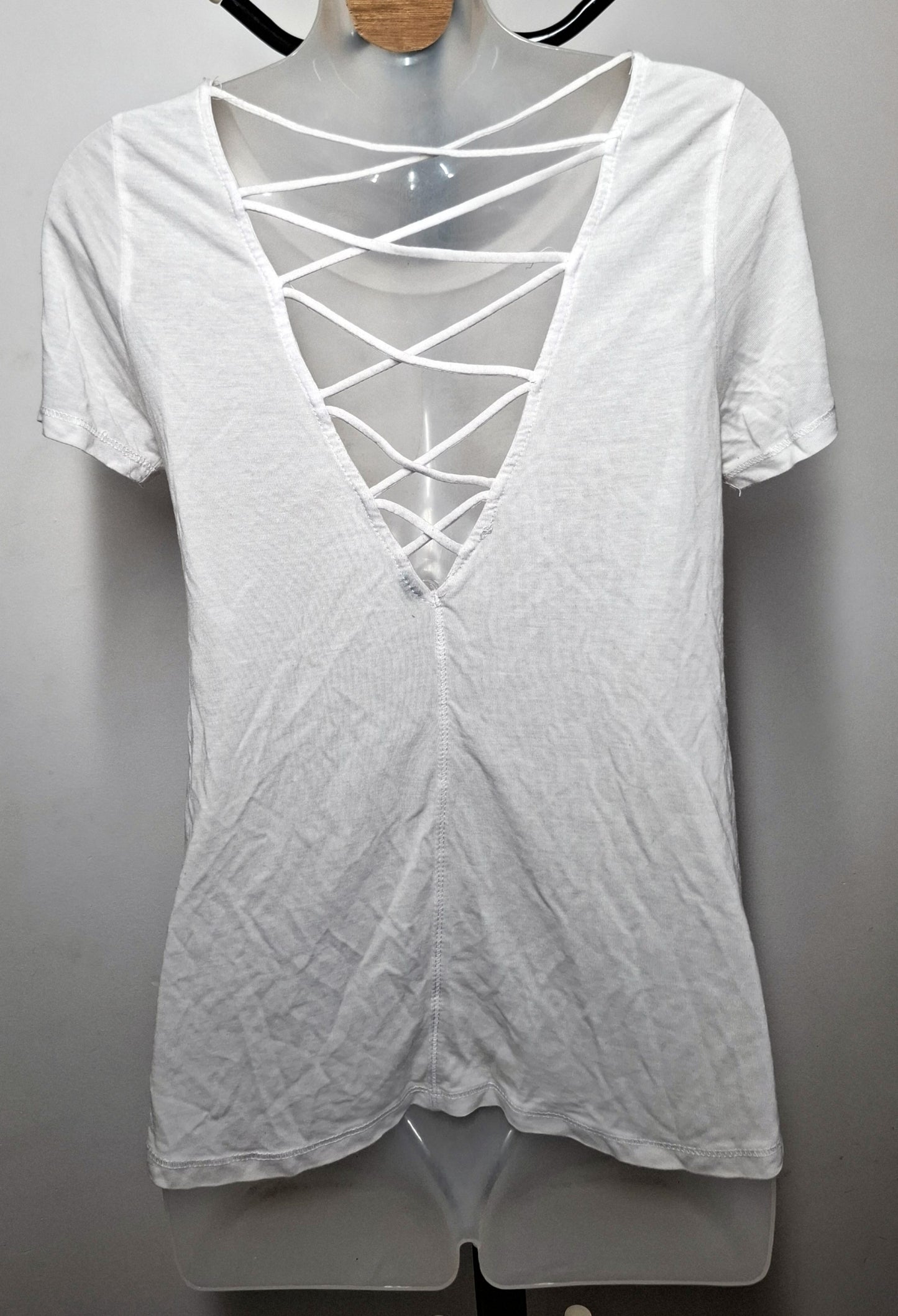 Size 10 - White Strappy Back T Shirt