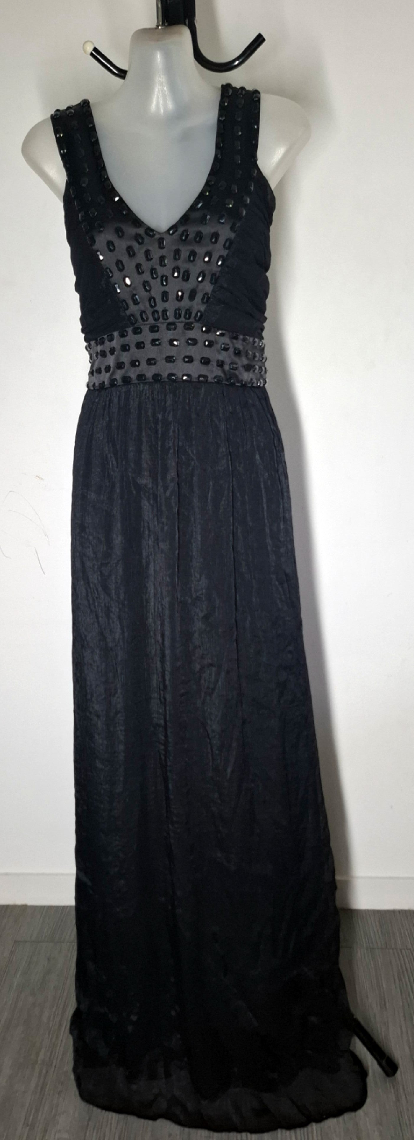 City Chic Medium - Black Embellished Maxi Dress