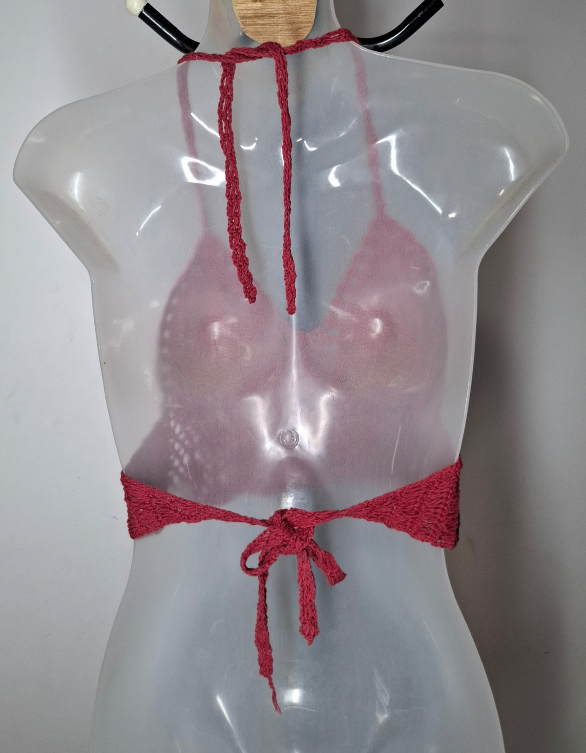 Size 8 - Crochet Halter Crop Top