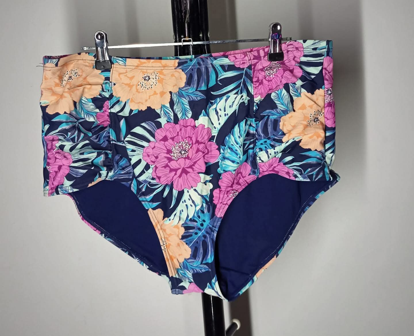 Size 18 - Floral High Waist Swimmer Briefs