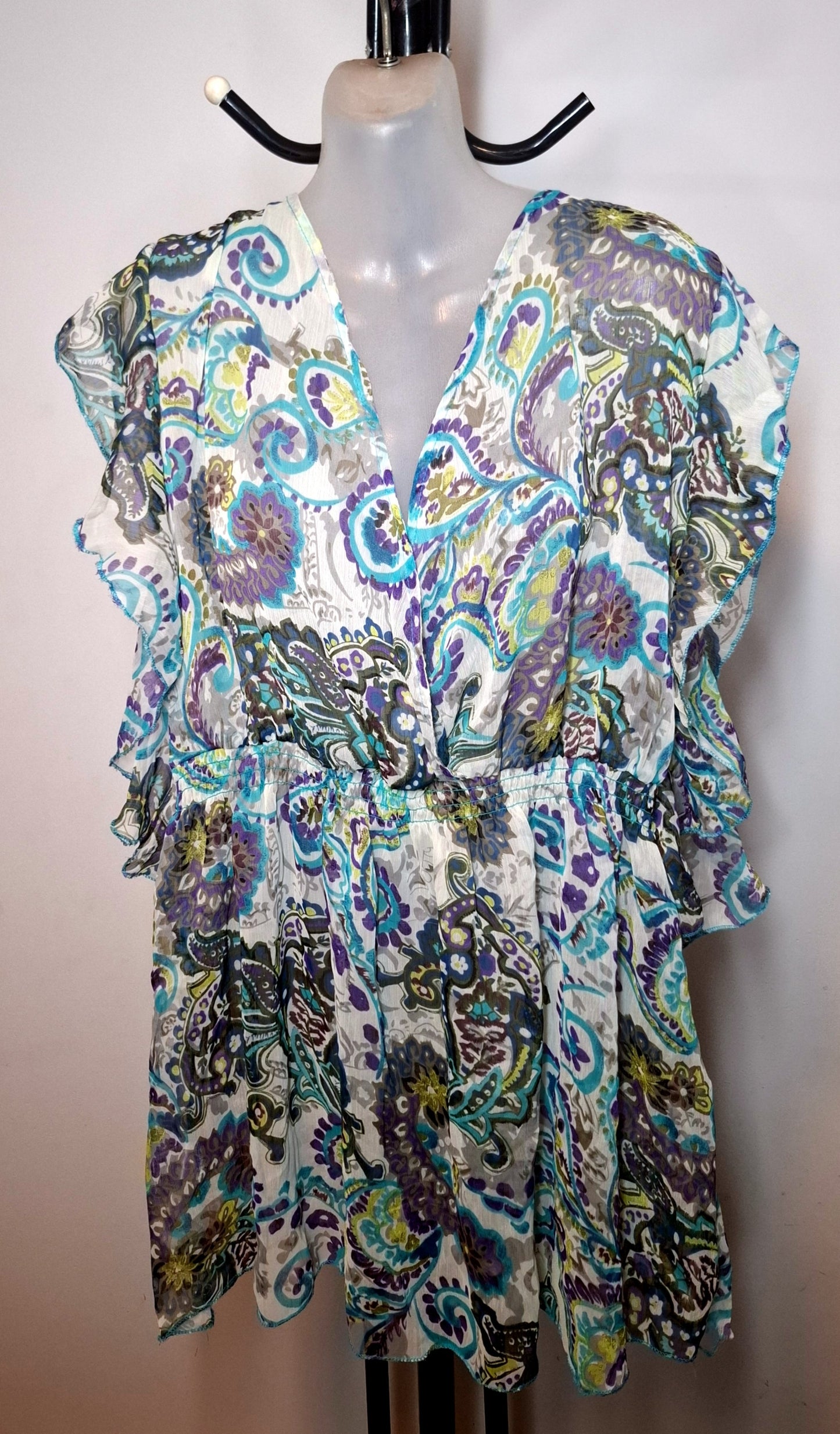 Size 26 - Sheer Elastic Waist Top