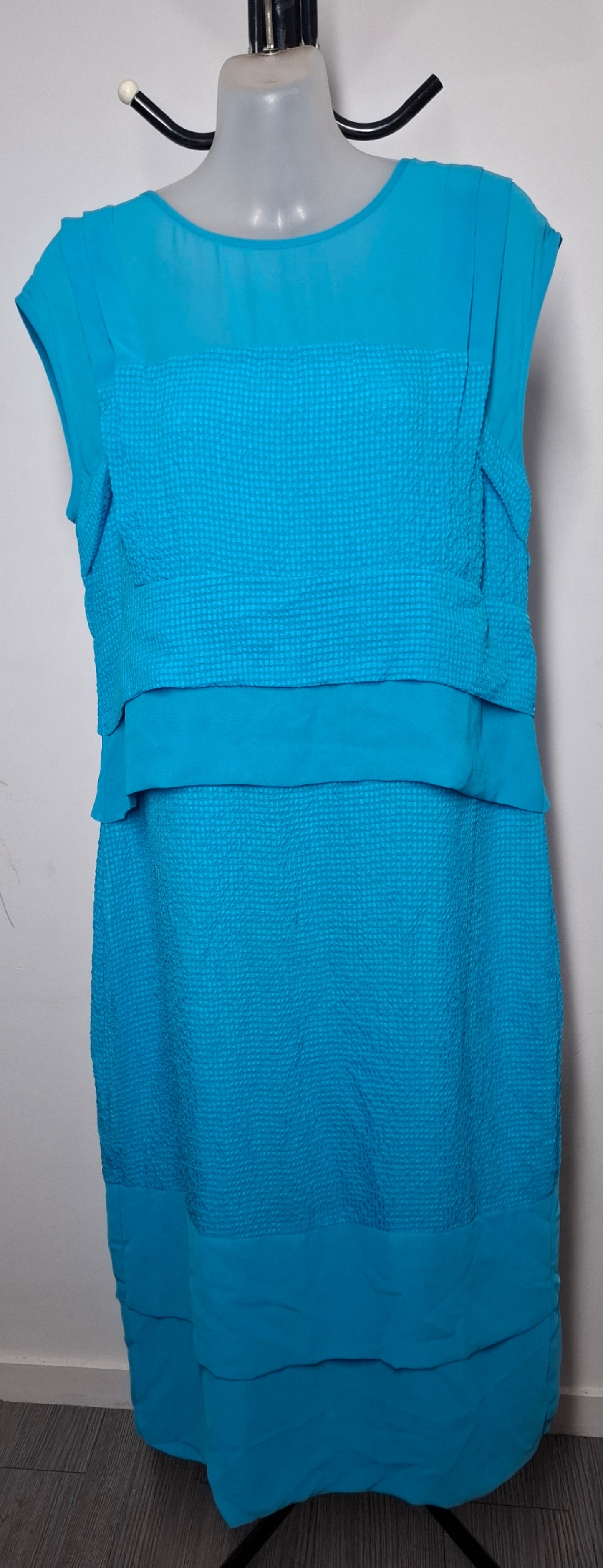 Size 12 - Blue Textured Dress