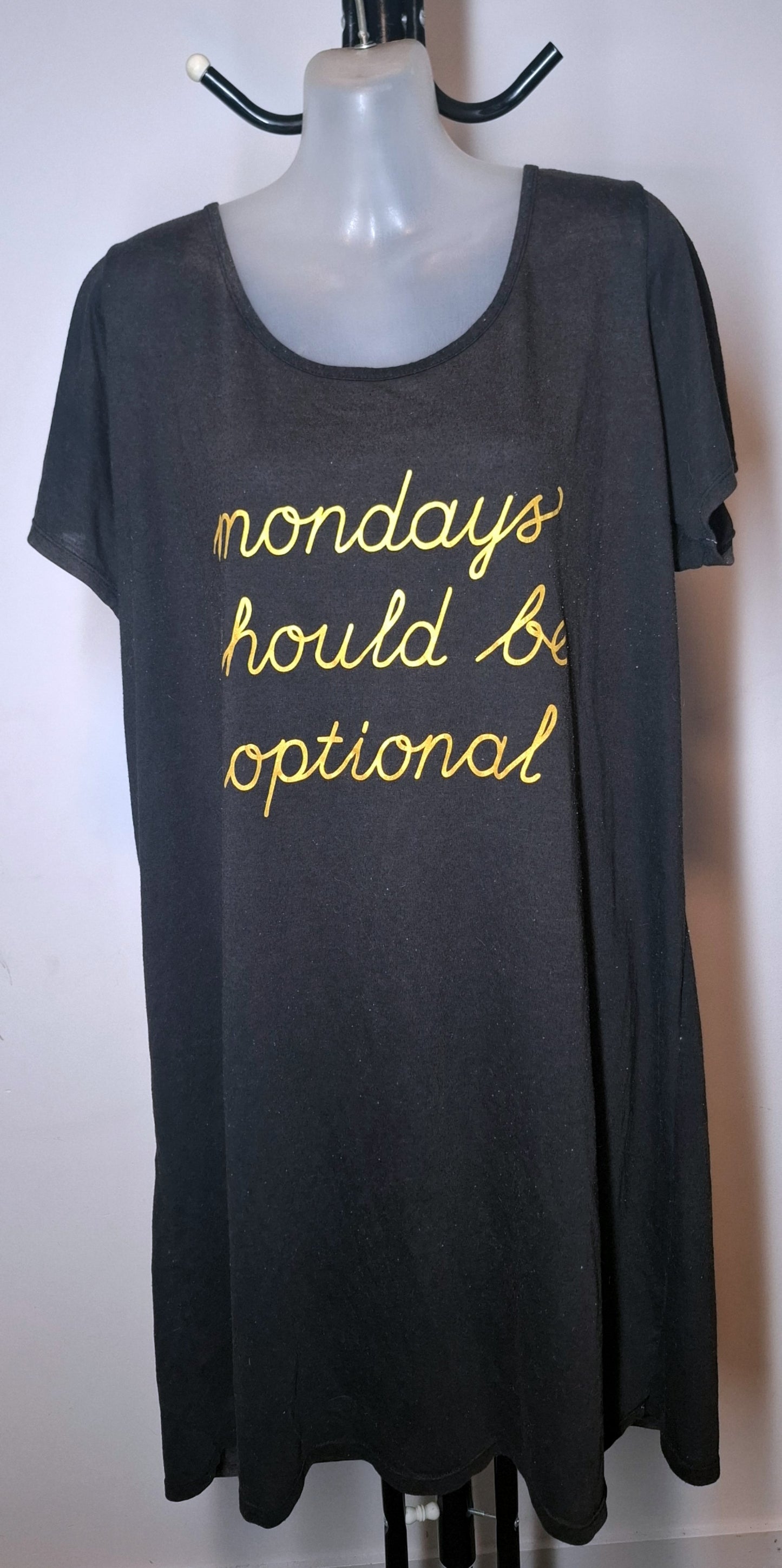 Size 14 - 'Mondays Should Be Optional' PJ Nightie Dress