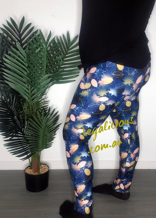 Deluxe - Autumn Leaves - Full Length Leggings