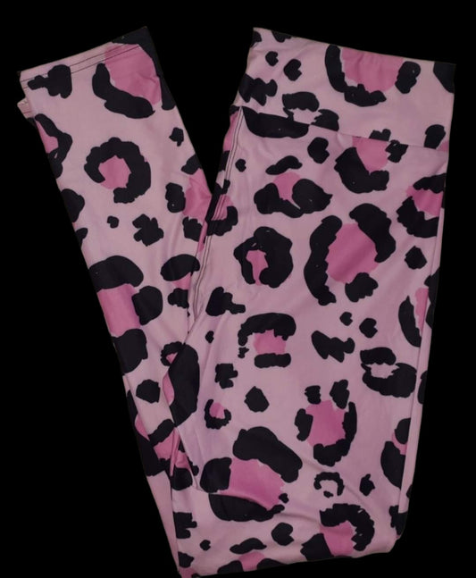 Deluxe - Pink Leopard - Full Length Leggings