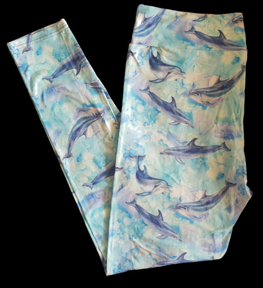 Deluxe - Dolphin - Full Length Leggings