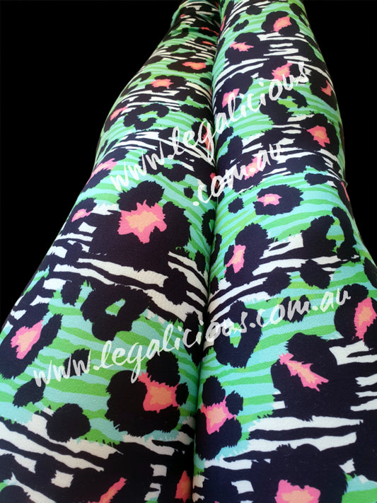 Deluxe - Zebra Leopard - Full Length Leggings