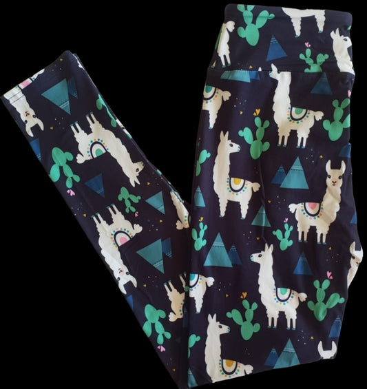 Deluxe - Llama - Full Length Leggings