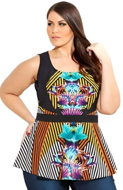 City Chic Small - Peplum Top