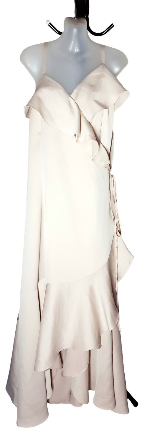 City Chic XL - Champagne Elegant Formal Wrap Dress