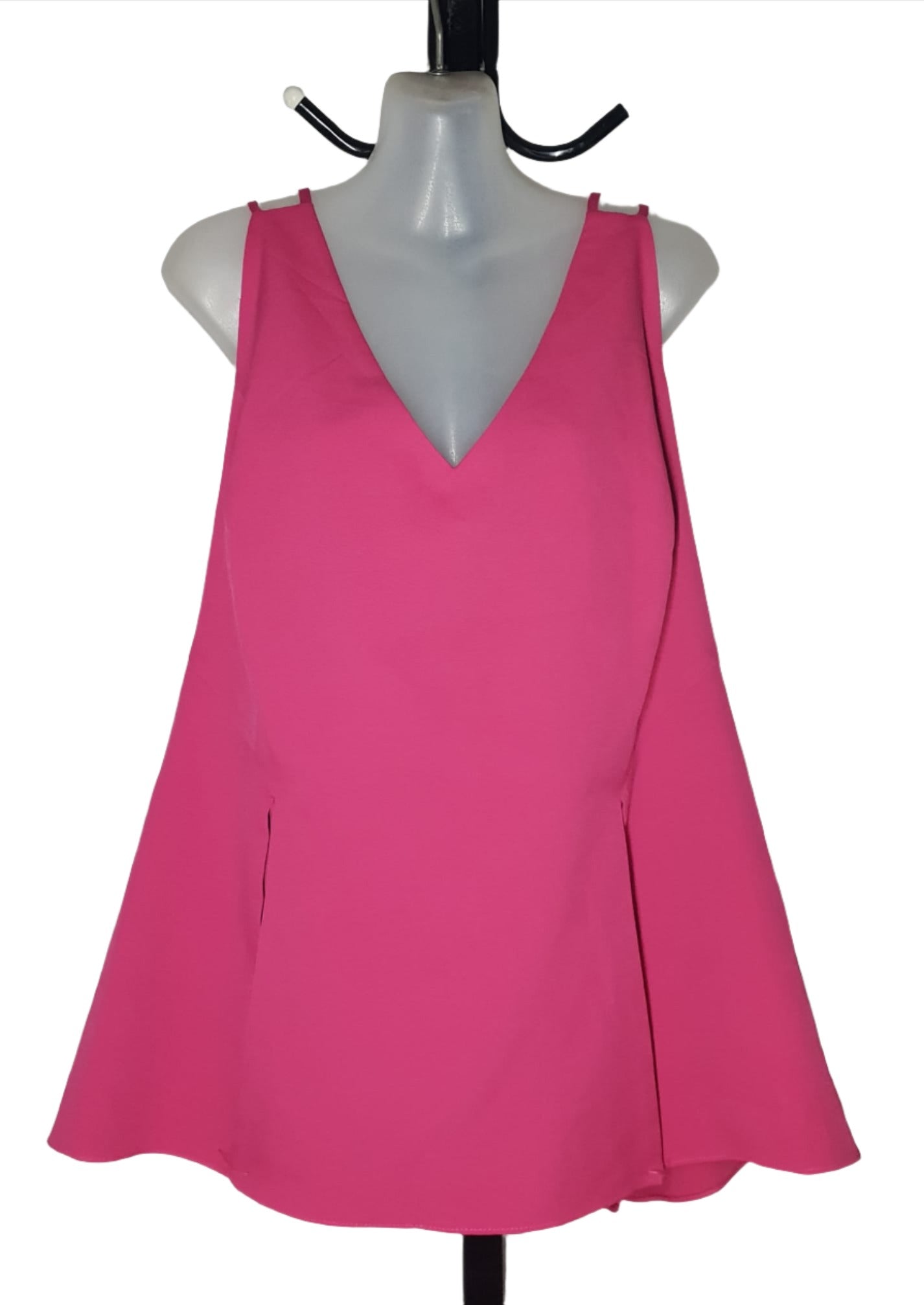 City Chic Large - PINK Strappy Peplum Top