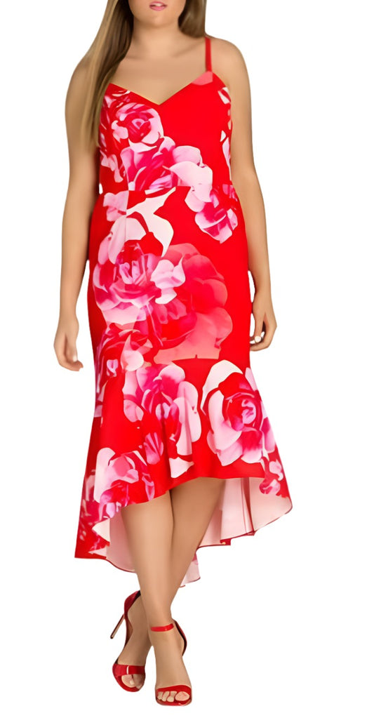 City Chic XL - Orange Floral Dress