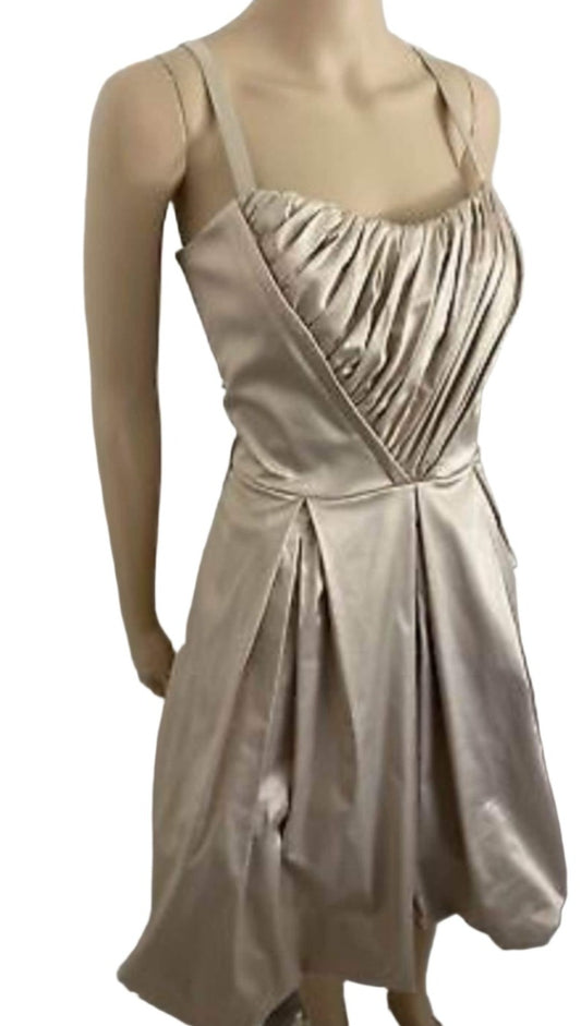 City Chic XXL - Formal Elegant Champagne Bubble Hem Dress