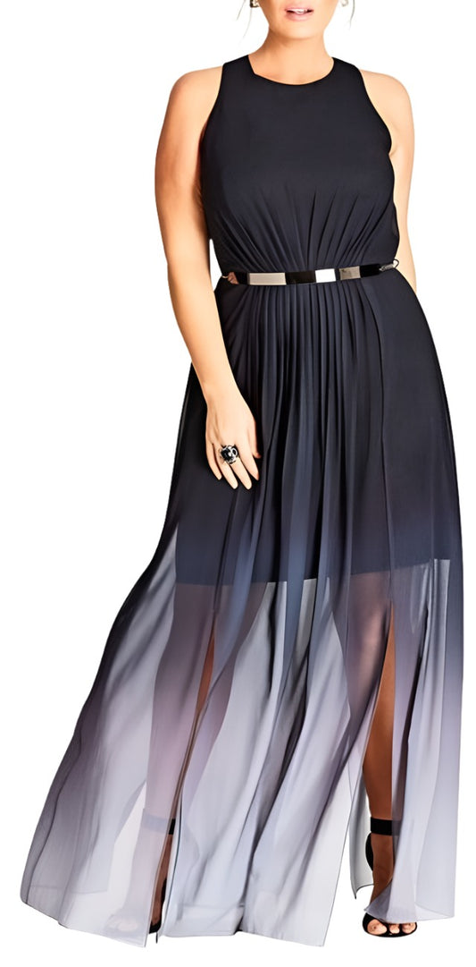 City Chic XS - Chiffon Ombre Maxi Dress