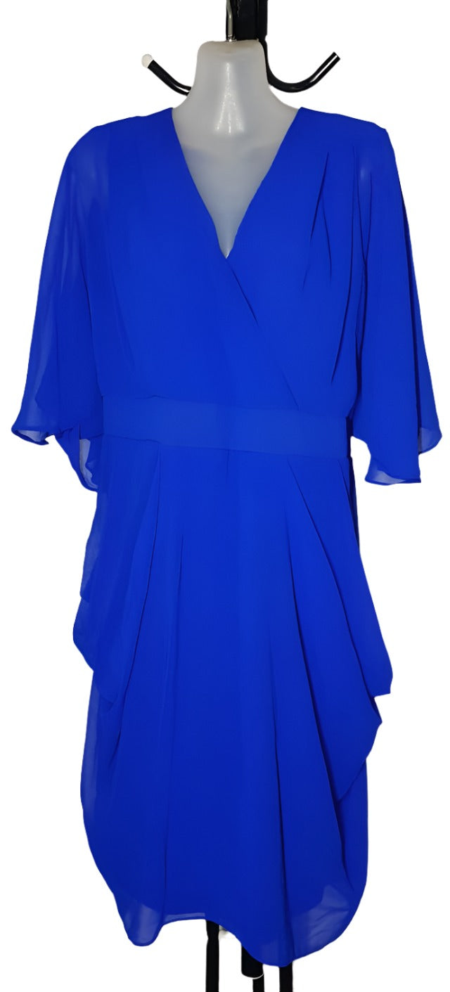 City Chic Medium - Faux Wrap Dress